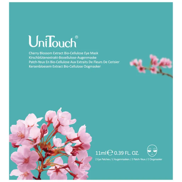 Unitouch Kirschblütenextr.-Biozellulose Augenmaske, 11 ml- Gesichtsmasken Für Ein Gepflegtes Hautbild