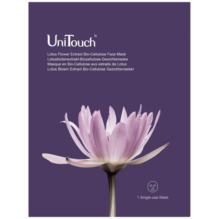 Unitouch Lotusblütenex.-Biozellulose Gesichtsmaske, 26 ml- Gesichtsmasken Für Ein Gepflegtes Hautbild