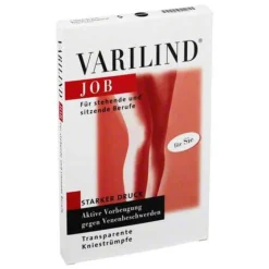 Varilind Stütz- Und Reisestrümpfe-Job transparent S schwar, 2 St