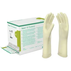 OP Powdered Handschuhe Latex Größe 7,5 naturweiß, 2X50 St^Vasco New