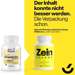 Vegane Vitamin D3 7000 I.E. Wochendepot Kapseln, 60 St^Zein Pharma
