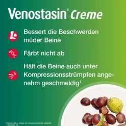 Venostasin Venenleiden|Feuchtigkeitspflege-® Creme bei müden Beinen, 100 g
