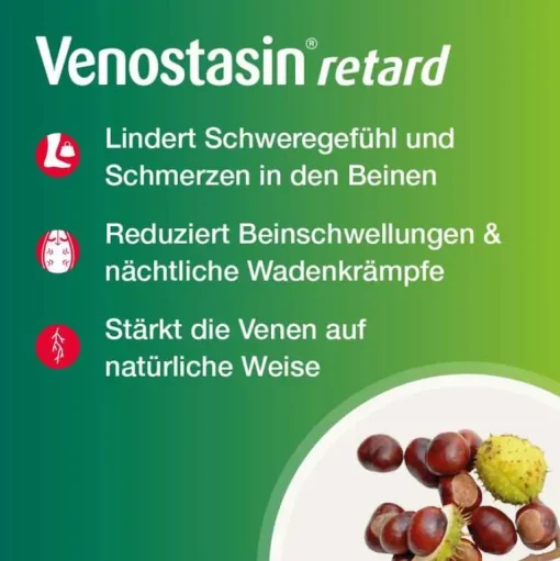 Venostasin ® retard Kapseln mit Rosskastaniensamen-Trockenextrakt, 200 St- Venenleiden