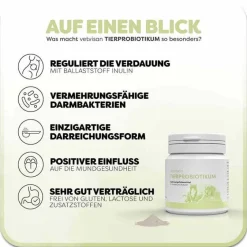 Vetvisan Tierprobiotikum Pulver für Hunde / Katzen, 100 g- Magen & Darm|Magen & Darm