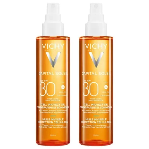 Capital Soleil Cell Protect Oil LSF 30 , 2x200 ml^Vichy Discount