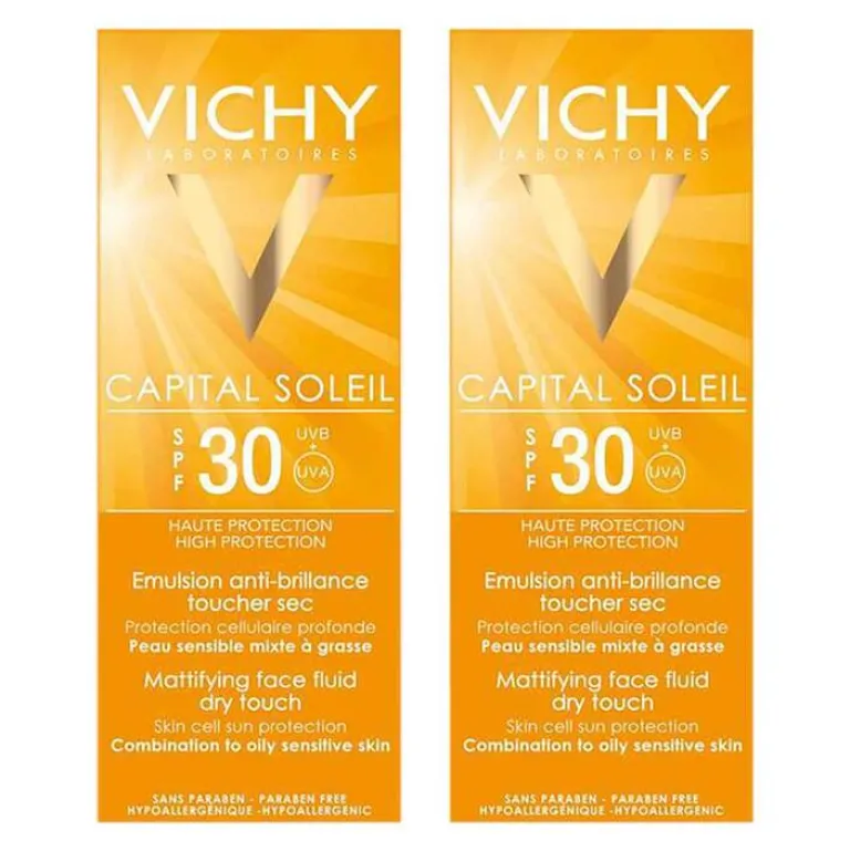Capital Soleil Mattierendes Sonnen-Fluid LSF 30 für das Gesicht, 2x50 ml^Vichy Outlet