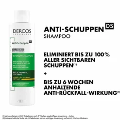 Vichy Shampoos|Kopfhautpflege-Dercos Anti-Schuppen Shampoo trockene Kopfhaut, 200 ml