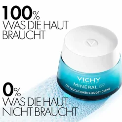 Vichy Trockene Haut|Hautbedürfnisse-Mineral 89 72h Creme leicht mit Duft, 50 ml