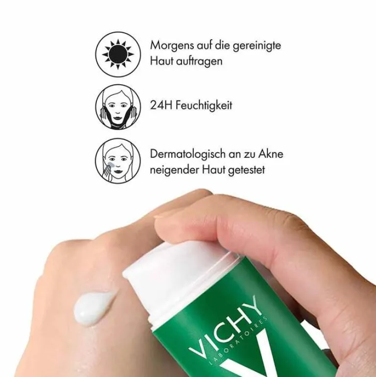 Vichy Unreine Haut|Tagespflege-Normaderm 24h Feuchtigkeitspflege, 50 ml