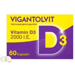 Vigantolvit Vitamin D (Colecalciferol)-2000 I.E. Vitamin D3 Weichkapseln, 60 St