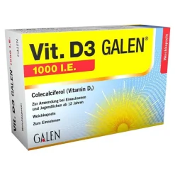 Galenpharma Vitamin D (Colecalciferol)-Vit. D3 GALEN 1000 I.E. Weichkapseln, 200 St