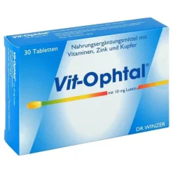 Vit-Ophtal Lutein|Augenvitamine-Vit Ophtal mit 10 mg Lutein Tabletten, 30 St