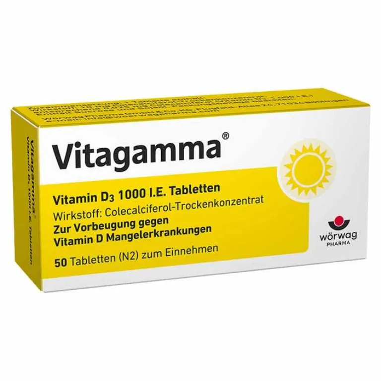 Vitagamma ® D3 1.000 I.E. Vitamin D3 Tabletten, 50 St- Vitamin D (Colecalciferol)