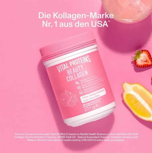 Vital Proteins Kollagen-Beauty Collagen Erdbeere Zitrone, 271 g