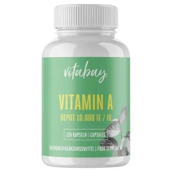 Vitamin A 10. 000 I.E. Depot vegan hochdos.Kapseln, 120 St^Vitabay Best