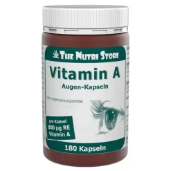 The Nutri Store Vitamin A 800 µg Augen Kapseln, 180 St- Vitamin A (Retinol)