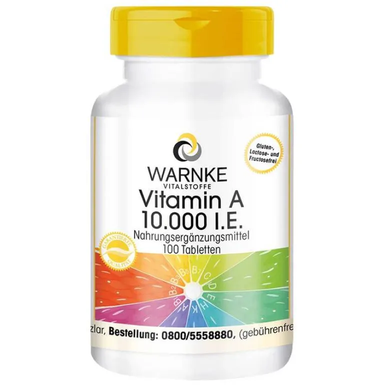 Vitamin A 10.000 I.E. Tabletten, 100 St^Warnke Sale