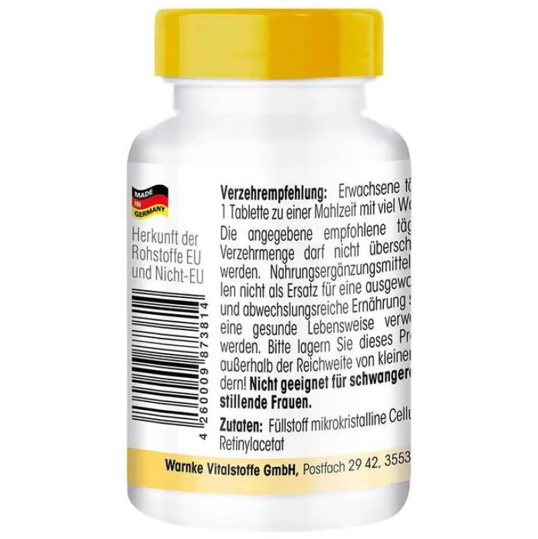 Vitamin A 10.000 I.E. Tabletten, 100 St^Warnke Sale