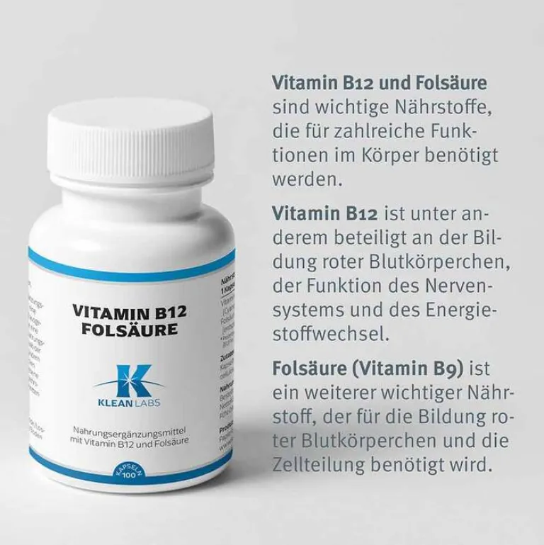 Vitamin B12 + Folsäure Kapseln, 100 St^Douglas Laboratories Online