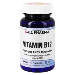 Hecht Pharma Vitamin B12 300 µg GPH Kapseln, 30 St- Vitamin B12 (Cobalamin)