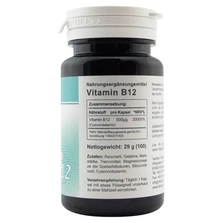 Vitaking Vitamin B12 500 µg Kapseln, 100 St- Vitamin B12 (Cobalamin)
