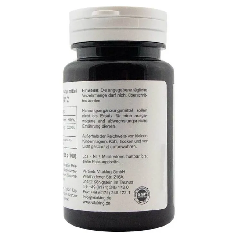 Vitaking Vitamin B12 500 µg Kapseln, 100 St- Vitamin B12 (Cobalamin)