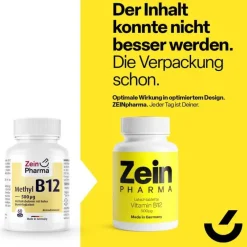Zein Pharma Vitamin B12 (Cobalamin)-Vitamin B12 500 µg Methylcobalamin Lutschtabletten, 60 St
