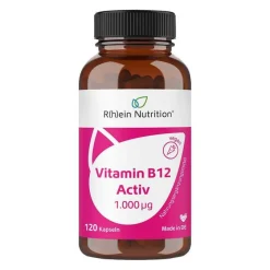 R(h)ein Nutrition Vitamin B12 Activ 1000 µg hochdosiert + vegan Kapseln , 120 St- Vitamin B12 (Cobalamin)