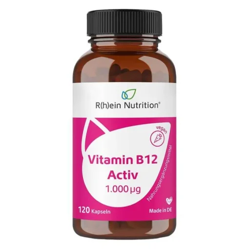 R(h)ein Nutrition Vitamin B12 Activ 1000 µg hochdosiert + vegan Kapseln , 120 St- Vitamin B12 (Cobalamin)