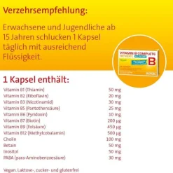 Hevert Vitamin B Komplex-Vitamin B Complete all-in-one Kapseln, 60 St