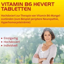 Hevert Vitamin B6 Tabletten, 200 St- Vitamin B6 (Pyridoxin)