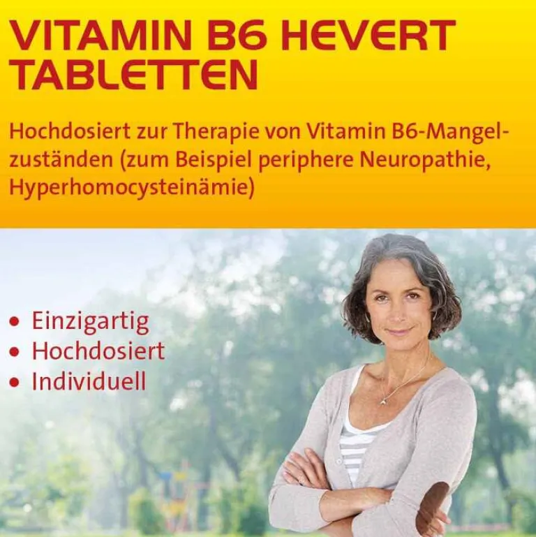 Hevert Vitamin B6 Tabletten, 200 St- Vitamin B6 (Pyridoxin)