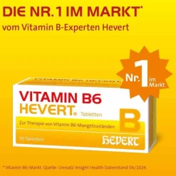 Hevert Vitamin B6 Tabletten, 200 St- Vitamin B6 (Pyridoxin)