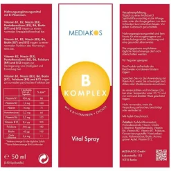 Vitamin B Komplex Vital Spray vegan, 50 ml^Mediakos New