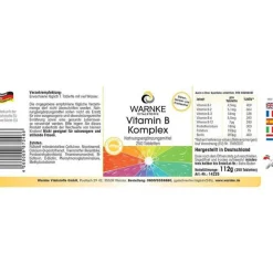 Warnke Vitamin B Komplex-Vitamin B Komplex Tabletten, 250 St