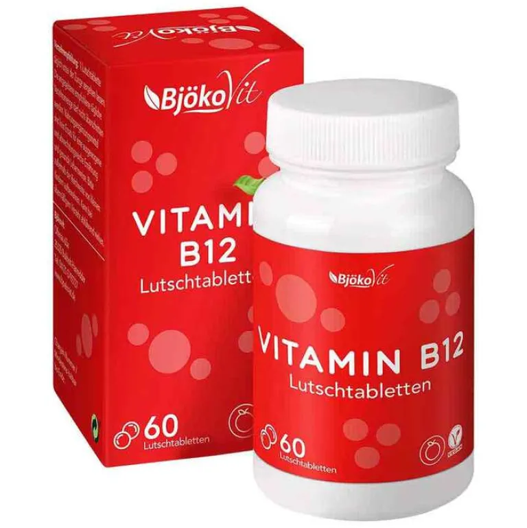 Bjökovit Vitamin B12 Lutschtabletten, 60 St- Vitamin B12 (Cobalamin)