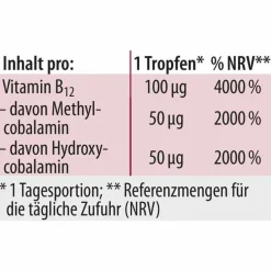 Dr. Jacobs Vitamin B12 Tropfen Methylcobalamin Dr. Jacob`s, 20 ml- Vitamin B12 (Cobalamin)