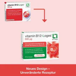 Dr. Loges Vitamin B12-Loges 500 µg Kapseln, 60 St- Vitamin B12 (Cobalamin)