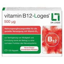Dr. Loges Vitamin B12 (Cobalamin)-Vitamin B12-Loges 500 µg Kapseln, 120 St