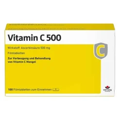 Wörwag Pharma Vitamin C 500 Filmtabletten, 100 St- Vitamin C (Ascorbinsäure)