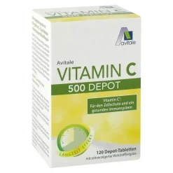 Avitale Vitamin C 500 mg Depot Tabletten, 120 St- Vitamin C (Ascorbinsäure)