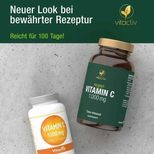 Feelgood Vitamin C (Ascorbinsäure)-Vitamin C 1000 mg Time Released Tabletten, 100 St