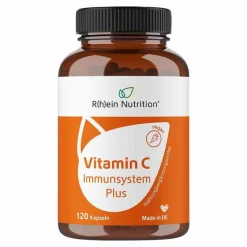 R(h)ein Nutrition Vitamin C (Ascorbinsäure)-Vitamin C Immunsystem Plus Kapseln, 120 St