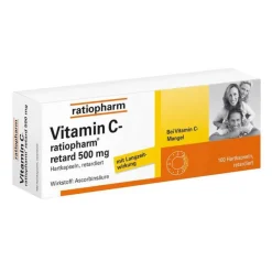 Ratiopharm Vitamin C-® retard 500 mg Kapseln, 100 St- Vitamin C (Ascorbinsäure)