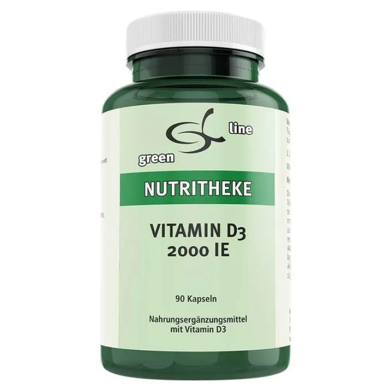 Green line Nutritheke Vitamin D (Colecalciferol)-Vitamin D3 2.000 I.E. Kapseln, 90 St