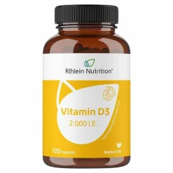 R(h)ein Nutrition Vitamin D3 2.000 I.E. Kapseln, 120 St- Vitamin D (Colecalciferol)