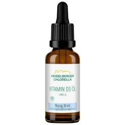 Heidelberger Chlorella Vitamin D (Colecalciferol)-Vitamin D3 Öl Tropfen zum Einnehmen, 30 ml
