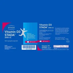 Stada Vitamin D3 2000 I.E. Kapseln, 60 St- Vitamin D (Colecalciferol)