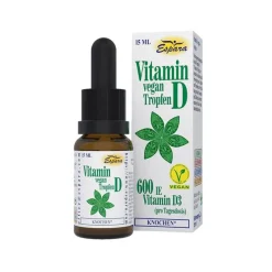Espara Vitamin D (Colecalciferol)-Vitamin D Tropfen vegan, 15 ml