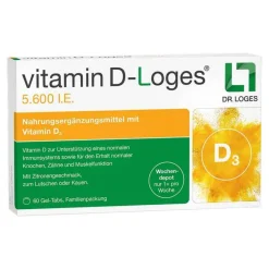 Dr. Loges Vitamin D (Colecalciferol)-Vitamin D-Loges 5.600 I.E. Kautabletten, 60 St